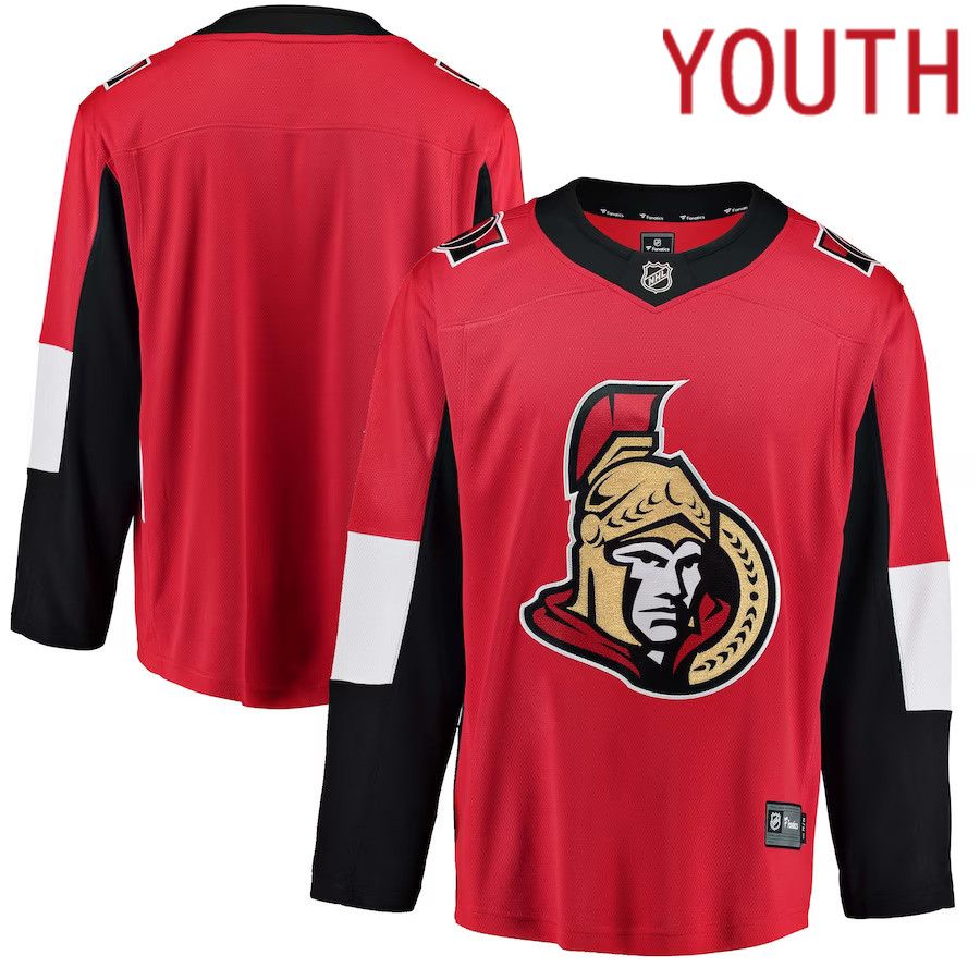 Youth Ottawa Senators Fanatics Branded Red Breakaway Home NHL Jersey